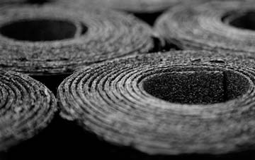 Wharram Percy bitumen roof disadvantages